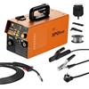XPOtool Saldatrice a Elettrodo MMA IGBT, Corrente Regolabile 30-120A, Accessori Inclusi, Display LED