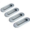Euro Tische EuroTische 4 x 12 cm, maniglie per mobili in acciaio inox, adatte per cassetti e porte - Maniglie versatili