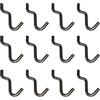 bricoleva.it Ganci per Pannelli Forati per Attrezzi e Utensili, Ganci per Parete Forata Officina e Garage, Supporti per Espositori e Organizzazione, Porta Attrezzi Scaffali e Negozi, (12 Pezzi N1)