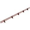 Parotec PARANEVE Kit Tubolare Completo 3,0 m (300 cm) - Per tetto a giunto aggraffato: doppio, angolare & click - sistema antineve - 2 tubi, 5 supporti - 10 colori - RAL 8004 Rosso tegola (coppo)