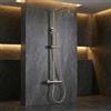 NOLUXA IMEX - Colonna Doccia con Rubinetto | Kit Doccia con Soffione Anticalcare | Rubinetteria in Ottone e Acciaio Inox S.304 con Asta Estensibile | Serie Monza | Colore Cromato