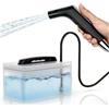 COSWE Bidet Portatile da Viaggio Elettrico Ricaricabile, Bidet Personale Portatile con Spruzzatore per Igiene e Pulizia del WC con Contenitore Acqua da 2,3 Litri (Nero), LIUW_JP2201