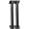 EpheyFIF Confezione da 2 staffe di supporto per gazebo in metallo diagonali pali di rinforzo per gazebo da giardino stabilizzatore angolare accessori hardware nero set di rinforzo per struttura esterna