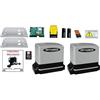 Dieffematic Kit 2 Motori Automazione Cancello Scorrevole 230V 600Kg Per Doppia Due Anta Dfm