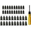 Qsvbeeqj 20/40Pcs Pneumatici Riparazione Chiodi in Gomma con Cacciavite Self-Service Auto Puntura Riparazione per Moto Auto Riparazione Pneumatici Chiodi in Gomma