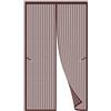 DOGUO Zanzariera Porta Finestra Magnetica 100 x 280 cm Tenda Totalmente Magnetica Si Chiude Da Sola Totalmente Magnetica Tende Zanzariera Porta Finestra, Marrone