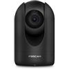 FOSCAM - R4MN - Telecamera IP da interno motorizzata 4MP Nero - Telecamera Wi-FI con controllo e pilotaggio a distanza 24/7 - Rilevamento movimento e allarme Push