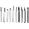 BOROCO Set di punte da trapano 10 pezzi Set di frese in carburo di tungsteno Set di frese rotanti Set di frese rotanti a doppio taglio con gambo da 6mm per incisione Lavorazione del legno Intaglio Lucidatur