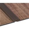 Gedotec Adesivo SUPER-FLACH per profili in alluminio | 2000 x 30 mm | Profilo per pavimento in alluminio anodizzato bronzo | striscia di copertura non perforata | davanzale da incollare - 1 pezzo