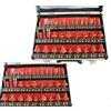 topolenashop SET KIT 35 PEZZI FRESE PER LEGNO PER PANTOGRAFO 8mm IN VALIGETTA DI ALLUMINIO