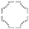 Marbet Design 1 set di curve a segmenti per striscia piatta E-19 | Stucco | NE-19-01