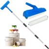 Generico Rullo Per Pittura Dei Soffitti,Applicatore Antigoccia Con Di Prolunga | Rullo Verniciatura con in Acciaio Inossidabile | Per Casa Interno Cucina Soggiorno Armadio Garage Mobili Pittore Murale