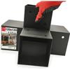 Lun Fix Staffa angolare 90° X 122x266x326x2 mm, connettore per pali in legno, staffe angolari per legno e travi, staffe fissaggio travi robuste, angolari metallo robusti per pergola gazebo fai da te Lun Fix