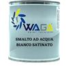 WAGA PAINT S.R.L. Smalto all'Acqua Bianco Satinato Opaco 750ML per Interni ed Esterni, Idrorepellente, Facile da Applicare - Waga Paint Tecniques