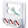 nextradeitalia 1PEZZO MULTIPRESA DA PARETE 'SMART' 3 PRESE BIPASSO E SCHUKO RS94132
