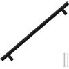 vidaXL Maniglie per Mobili 5pz Nere 224mm in Acciaio Inox