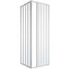 Linea Doccia - Box Doccia a Soffietto in PVC | Estensibile e Salvaspazio | Apertura Reversibile | Facile Installazione | Misura 70x80xh185 cm, Bianco, PVC