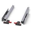 SOTECH 1 Paio SO-TECH® Guide a Uscita Totale Smart Slide, 40 Kg, Lunghezza Nominale 450 mm con Soft-Close e Giunti per Cassetti