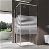 doporro Box Doccia Angolare 90x75x190 cm con Porte Scorrevoli