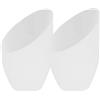 FUTUREORYY Paralume Plastico Bianco 2 Pezzi, Accessorio Lampada da Tavolo | Ricambio Vetro per Luci, Foro Installazione 30mm, per Casa e Hotel, Decorazione Sobria