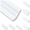 MDEKOR 8 metri di Cornici per Soffitto in Polistirene XPS Profilo Decorativo Bianco 35x35 cm Pacchetto Risparmio NS35