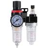 Raguso 1/4 '' Regolatore Filtro Aria Lubrificatore Compressore Pressione Acqua Separatore di umidità Filtro separatore Olio per compressore e Utensili Pneumatici