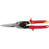 Milwaukee 48-22-4537 48224537 - Cesoie da aviazione extra lunghe con taglio dritto, colore: Rosso