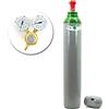 SPARTUS Bombola del gas per saldatura con riduttore di argon puro 4.8 (al 100%) da 10 litri, saldatura TIG/WIG e MIG