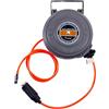 Generic Avvolgitubo da parete per compressore d'aria, resistente, resistente ai raggi UV e antigelo, con staffa girevole a 180°, bobina d'aria per garage, officina, lunghezza 6 m