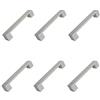 POMOLINE 6 Un. MANIGLIE Mobile resine ABS Cromato opaco porta Armadio CUCINA - Distanza tra le viti 128MM