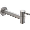 CZ Rubinetto a parete in acciaio inox rubinetto acqua fredda lavandino rubinetti mop laghetto giardino rubinetti, nichel spazzolato