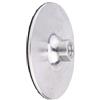Niceminiwall Platorello in alluminio per smerigliatrice angolare filettatura M14, 125 mm, compatibile con lucidatrice ad aria e tamponi per lucidatura, argento/nero, 1 pezzo