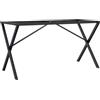vidaXL Telaio Gambe a X per Tavolo da Pranzo 120x60x73 cm in Acciaio, gamba in ferro, gambe in ferro, gambe per tavoli, gambe per tavolo