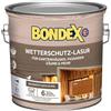 Bondex Protezione dalle intemperie Lasur Teak 2,5 l per 30 m² | antigoccia e spruzzatura | eccellente protezione dai raggi UV | applicazione sicura a partire da 2 °C | opaca | smalto resistente alle