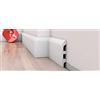 Eurodeco 5 pezzi / 10 metri battiscopa - bianco - 2 metri - materiale duro/simile alla plastica - decorazione - Parete - pavimento - soffitto (DP7)