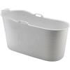 Schwänlein® Vasca da bagno mobile per adulti XL ideale per il bagno piccolo 123 x 53 x 63 cm Elegante e atmosfera (bianco)