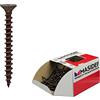Masidef: Member of the Würth Group KW3134545BMP Vite Bronzate per Legno Tps Pozidriv Confezione da 100 Pezzi, Marrone (Bronzato), 4.5 x 45 mm