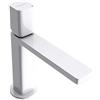 Mai & Mai Rubinetto Miscelatore Monocomando19,6cm, Rubinetto Bagno Lavabo Bidet Lavandino WAO-7901 Bianco
