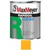 Max Meyer Rapidoil, Smalto Lucido Universale per Ferro e Legno, Resistente agli Agenti Atmosferici, Buon Potere Coprente, Multisupporto, 13-16 mq/l (Giallo Brillante, 0,375 Litri)