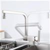 ZPSPZ Rubinetto Cucina Pieghevole Sottofinestra Rubinetto Lavello Cucina Girevole Ottone-Spazzolato