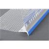 MED BUILDING SOLUTIONS MED Paraspigolo con rete 10x10 cm. in fibra di vetro pre incollata Con Gocciolatoio In Plastica per sistemi di isolamento termico cappotto - lung. barra 2,5 mt. maglia rete 5x5 mm. cf. 25 pz.