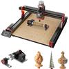 Twotrees TTC450 Pro, router CNC a 4 assi, area di lavoro CNC 460 x 460 x 80 mm per incisione, taglio di MDF, acrilico, legno massello, nylon con rullo rotante
