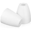 PENIKOKO Paralume in Plastica per Lampada da Tavolo, 2 Pezzi, Attacco E14, Bianco, Stile Semplice, Copertura di Ricambio per Casa e Studio