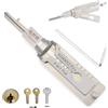 Generic Kit di decodifica per chiavi master in acciaio inox, strumento 2 in 1, per aprire facilmente le porte, varie forme, SS001-SS002 (argento)