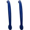 DSWZLQDXB 2 pezzi Manico Colorato Maniglia per mobili Camera dei bambini Tiretti in lega di zinco Forma Ponte ad arco Pomello per armadietti cucina,cassettiera,armadietto (Hole Distance 128mm,dark blue)
