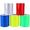 Reemky 5PCS riflettente nastro di avvertimento forte riflettività alta-adesivo di sicurezza di colore brillante strumento di promemoria per il trasporto su strada veicoli strutture 5cm * 3M