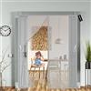 AMZSUN Zanzariera magnetica 240 x 240 cm Anti Zanzare Magnetico Chiusura Automatica Anti Zanzare Magnetico Mantiene Stanza Traspirante per Porte da Balcone Cantine terrazze - Grigio