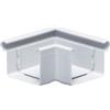 INEFA angolo di apertura di 90 °, scatolare, al di fuori del branello Accessorio per grondaia di raccordo in plastica per casetta da giardino 68mm bianco
