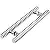 Generic Maniglie per porta in vetro in acciaio inox, maniglia per porta a spinta per doccia, distanza tra i fori 40 cm-140 cm, durevole ed elegante