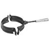 ALLINOX Kit Tubi Canna Fumaria 100 mm Per Stufa a Pellet o Legna In Acciaio Nero Antigraffio Impianto Uscita Fumi Componenti Da Interno MADE IN ITALY (COLLARE)